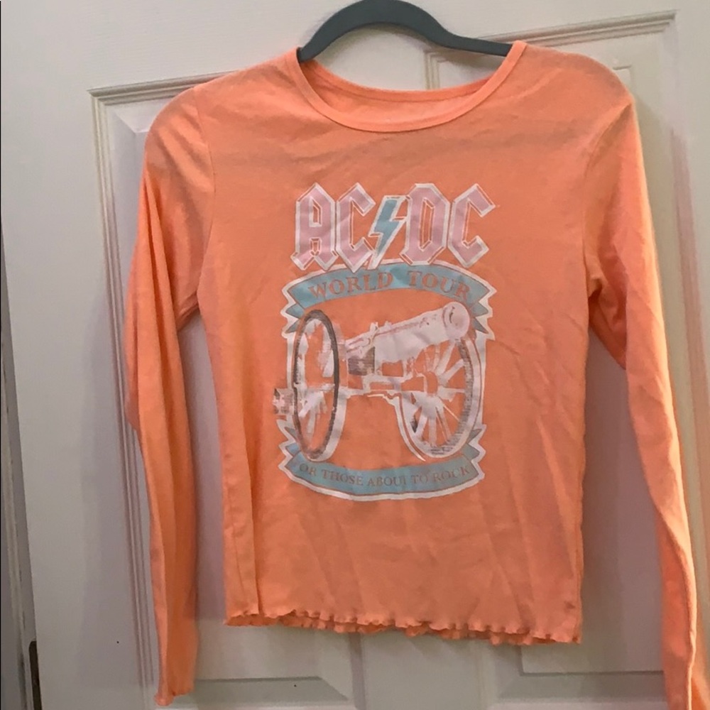 Peachy long sleeve AC/DC shirt